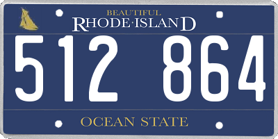 RI license plate 512864