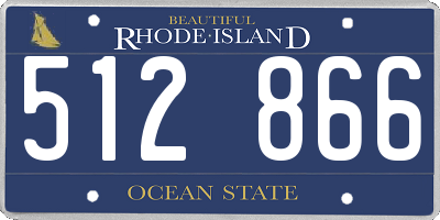 RI license plate 512866