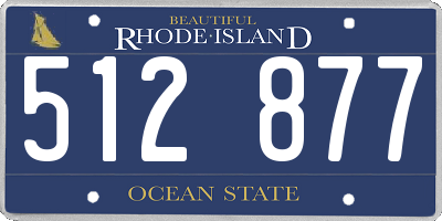 RI license plate 512877