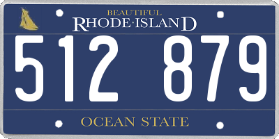 RI license plate 512879