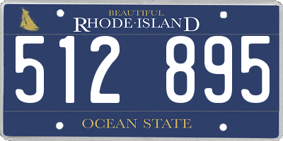 RI license plate 512895