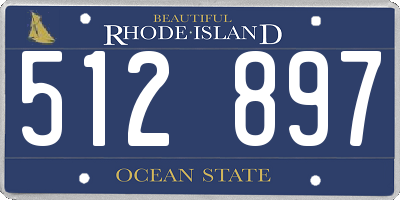 RI license plate 512897
