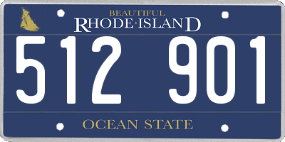 RI license plate 512901