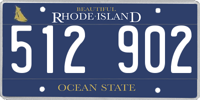 RI license plate 512902