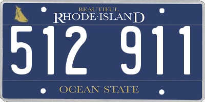 RI license plate 512911
