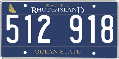 RI license plate 512918