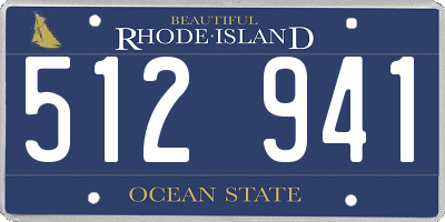 RI license plate 512941