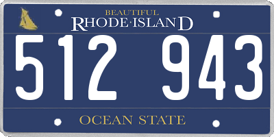 RI license plate 512943
