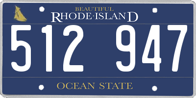 RI license plate 512947
