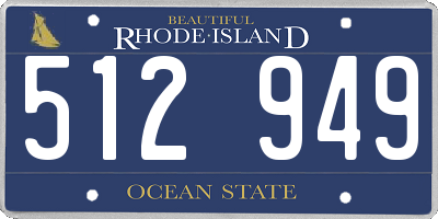 RI license plate 512949