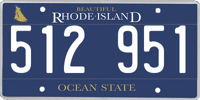 RI license plate 512951
