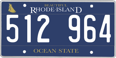 RI license plate 512964
