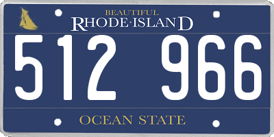 RI license plate 512966