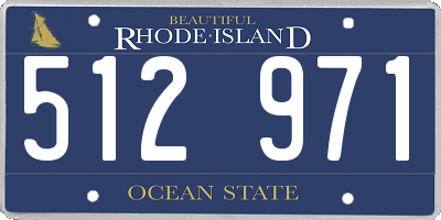 RI license plate 512971