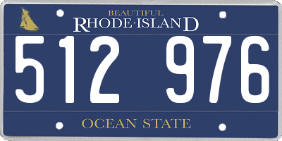 RI license plate 512976