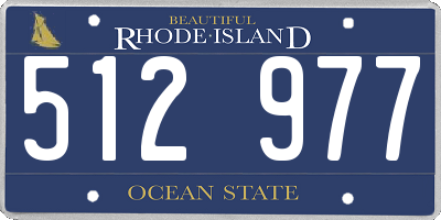 RI license plate 512977