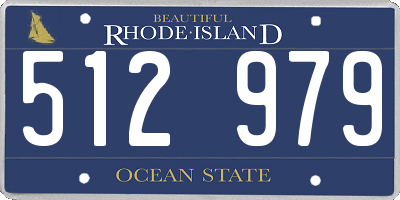RI license plate 512979