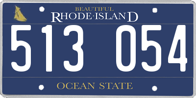 RI license plate 513054