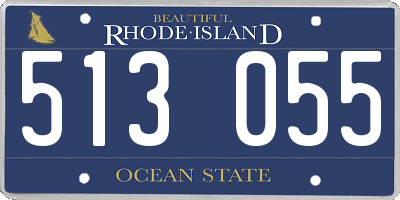 RI license plate 513055