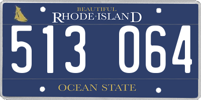 RI license plate 513064