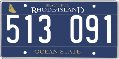 RI license plate 513091