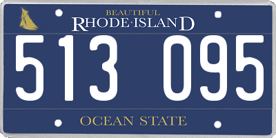 RI license plate 513095