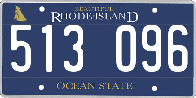 RI license plate 513096