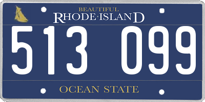 RI license plate 513099