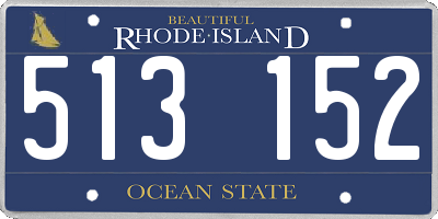 RI license plate 513152