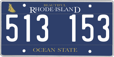 RI license plate 513153