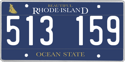RI license plate 513159
