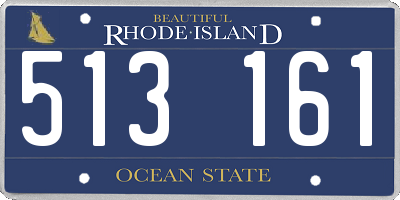 RI license plate 513161