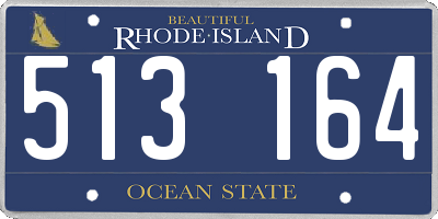 RI license plate 513164