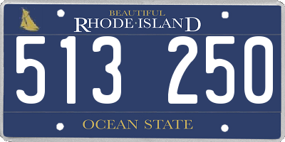 RI license plate 513250