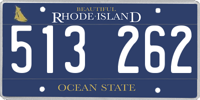 RI license plate 513262