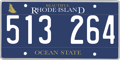 RI license plate 513264