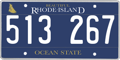 RI license plate 513267