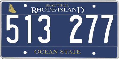 RI license plate 513277