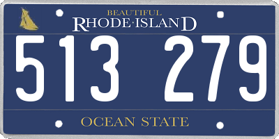 RI license plate 513279