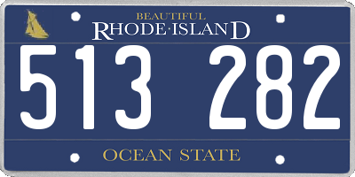 RI license plate 513282