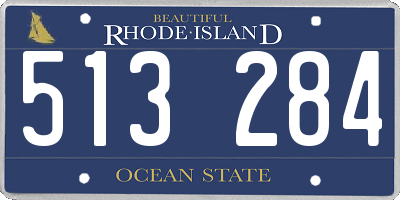 RI license plate 513284