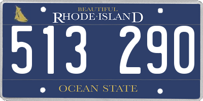 RI license plate 513290
