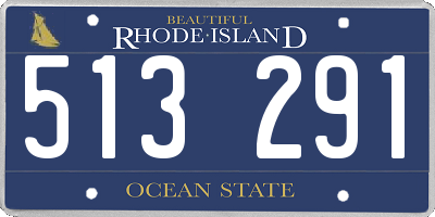 RI license plate 513291