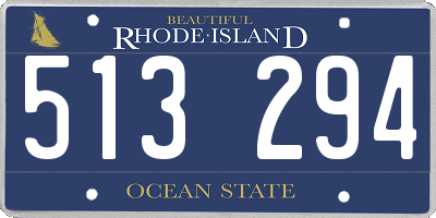RI license plate 513294