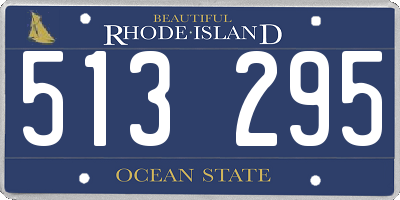 RI license plate 513295