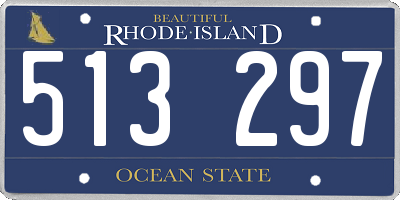 RI license plate 513297