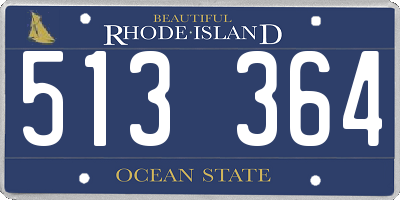 RI license plate 513364