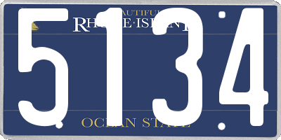 RI license plate 5134