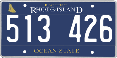 RI license plate 513426