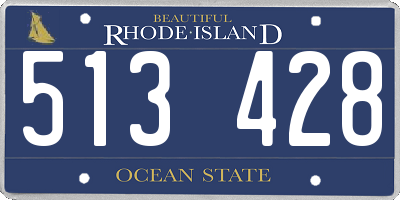 RI license plate 513428